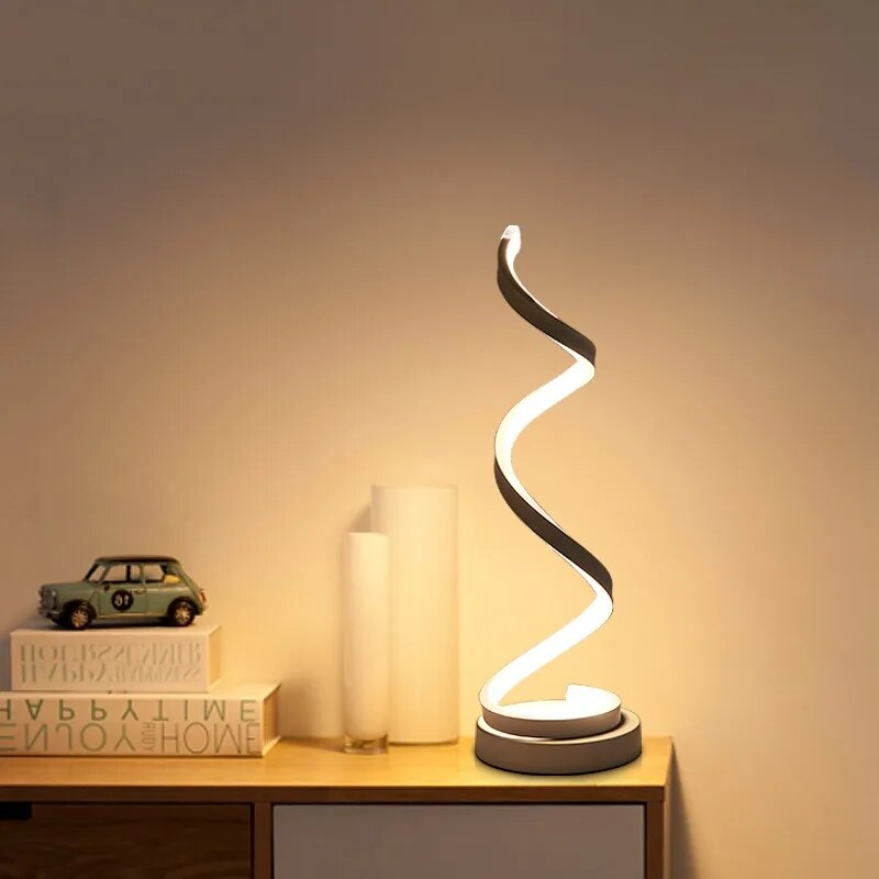 SwirlLume Atmosphärische LED-Tischleuchte – Schreibtischlampe – Ansicht 9 von 12