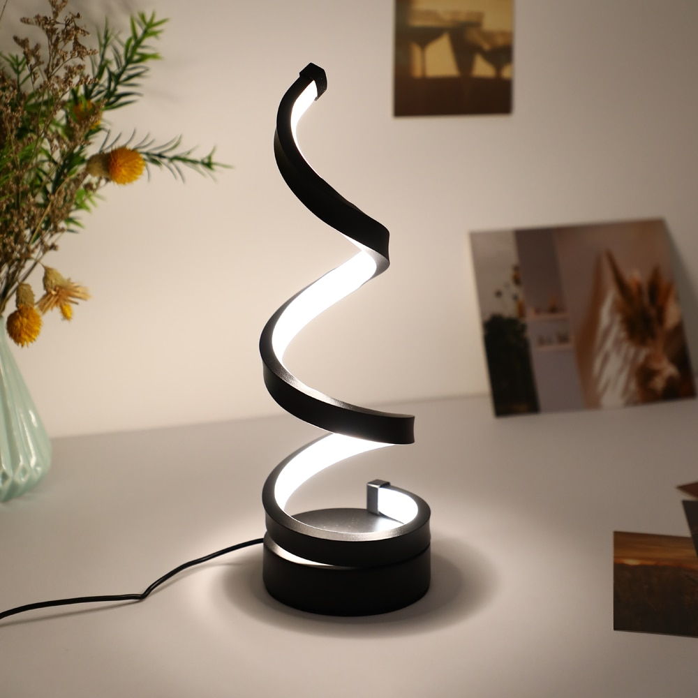SwirlLume Atmosphärische LED-Tischleuchte – Schreibtischlampe – Ansicht 8 von 12