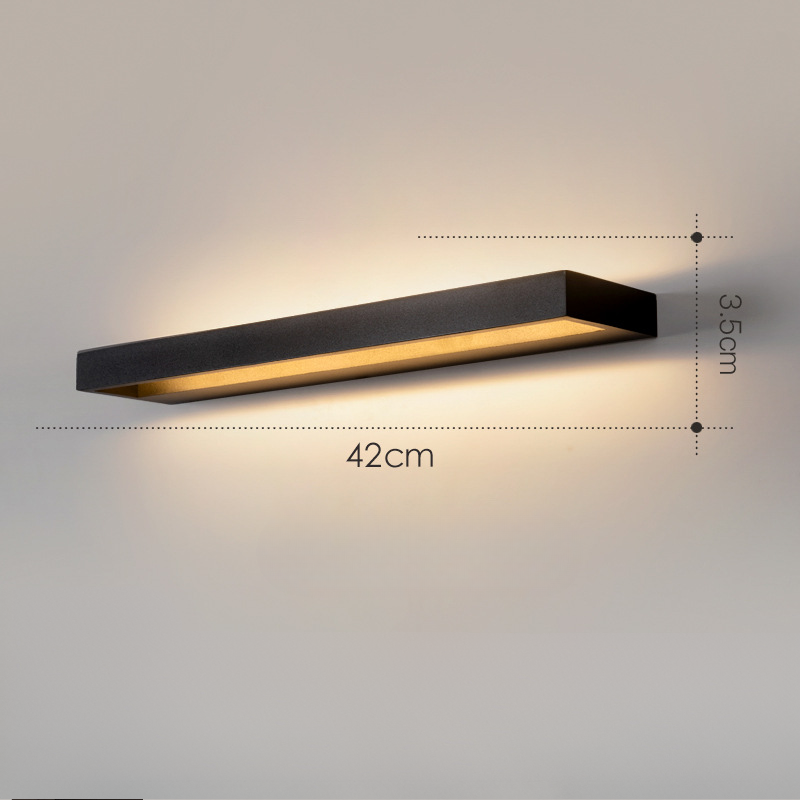 LumiGlide Schlanke LED-Wandleuchte für Innen & Außen – Außenwandleuchte – Ansicht 3 von 3