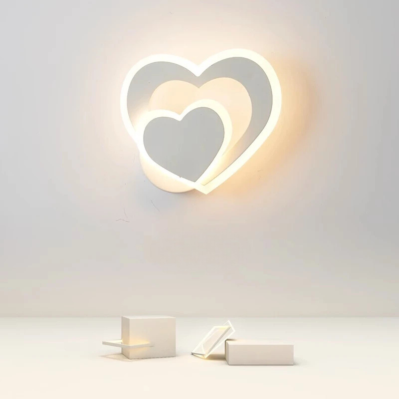 HeartGlow Romantische LED-Wandleuchte in Herzform – Ansicht 13 von 14