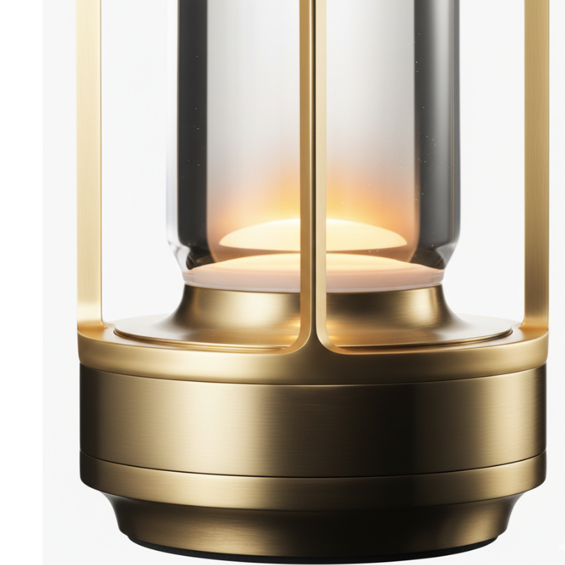 NordiCielo Dimmbare Kristallglas-Tischlampe – Tischleuchte – Ansicht 10 von 16
