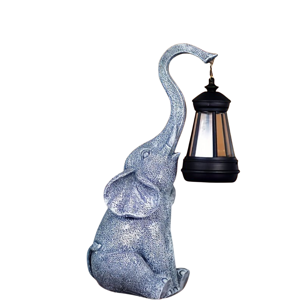 ElefantGlow Solar-Deko-Lampe mit Warmlicht – Dekoleuchte – Ansicht 4 von 5