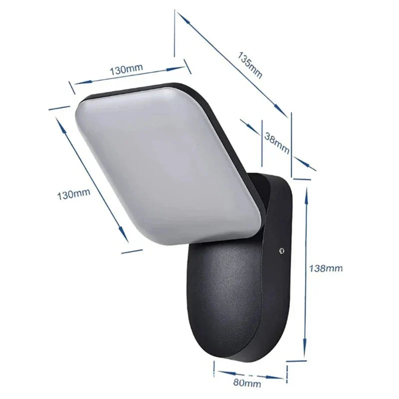 SentryGlow LED-Wandleuchte mit Bewegungssensor – Gartenleuchte – Ansicht 9 von 11