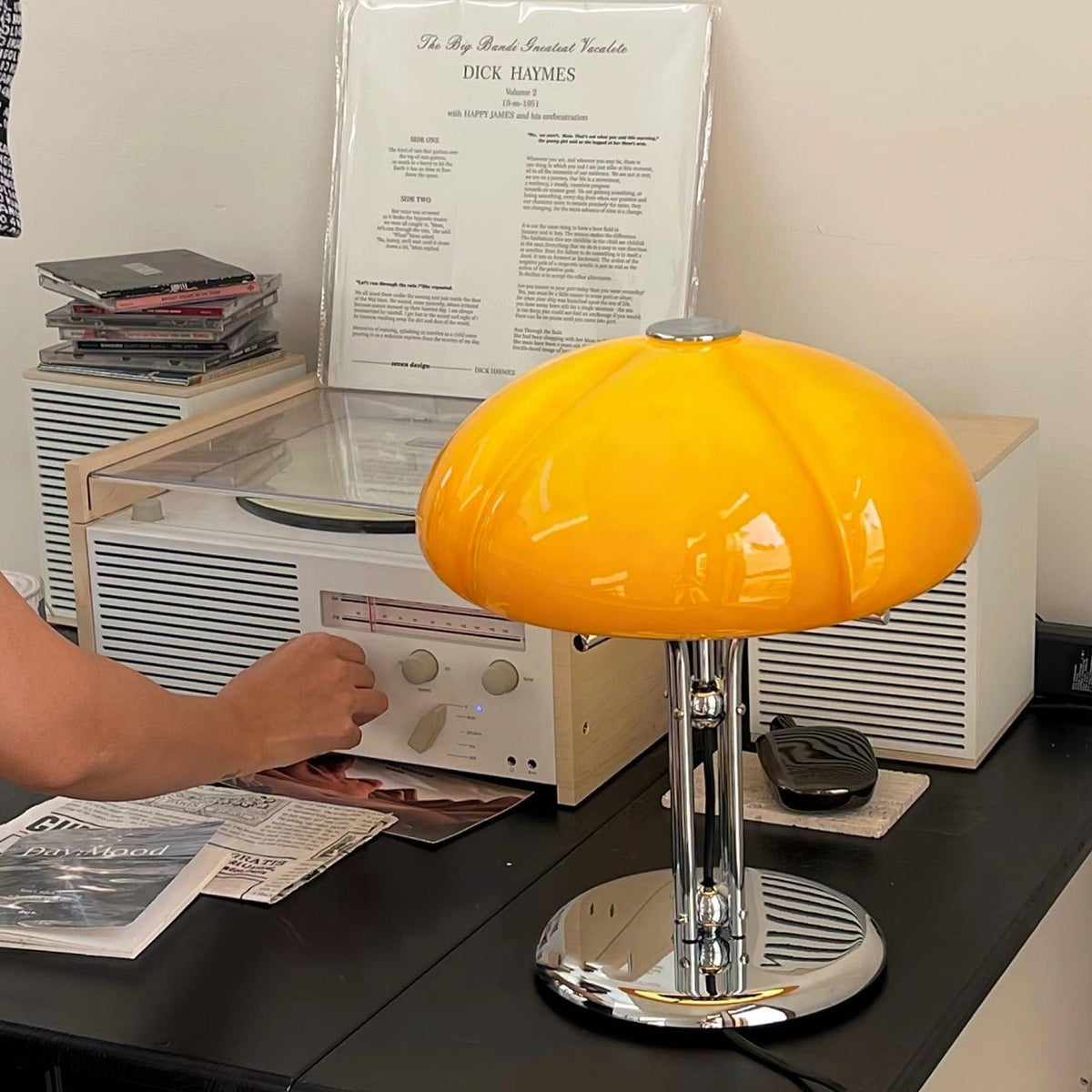 AmberDome Tischlampe im Bauhaus-Stil – Tischleuchte – Ansicht 18 von 40
