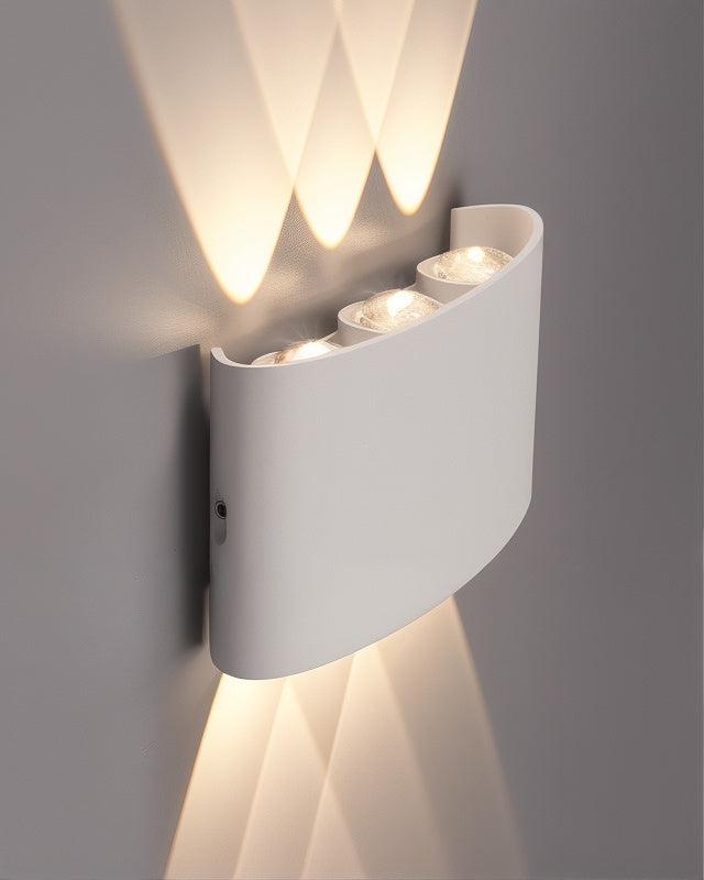 Wallure LED-Außenwandleuchte mit IP65-Wetterschutz aus Metall – Ansicht 6 von 8