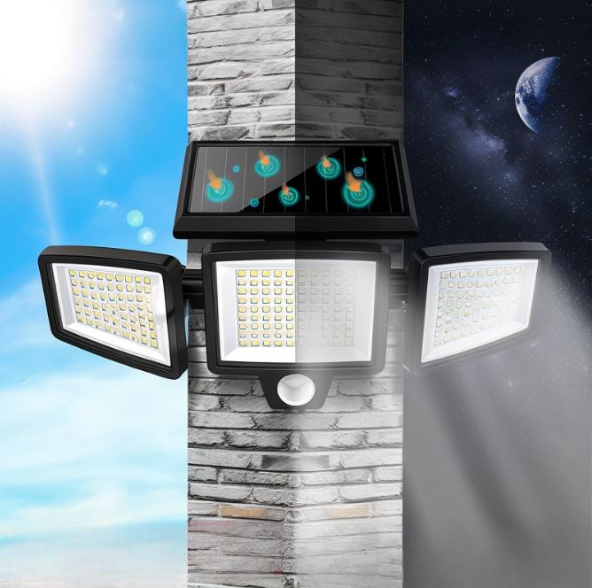 SolarShield Solar-Sicherheitsleuchte mit Bewegungssensor – Solarleuchte – Ansicht 3 von 6