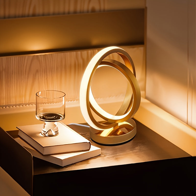 LumiVista Dimmbare USB-LED-Tischlampe – Tischleuchte aus Metall – Ansicht 2 von 9