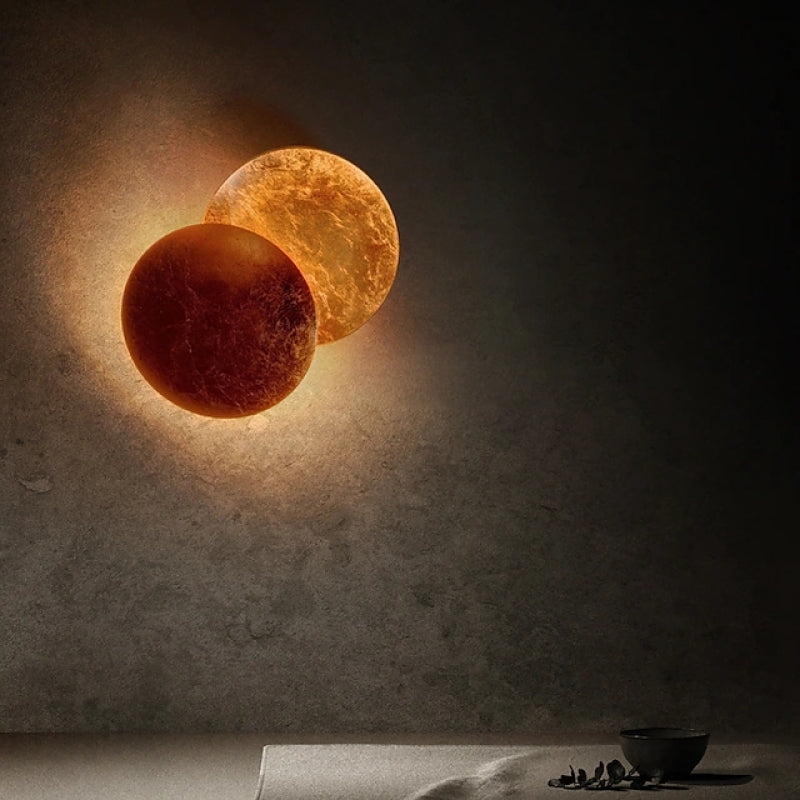 Lunoro LED-Wandleuchte in Gold und Rotbronze