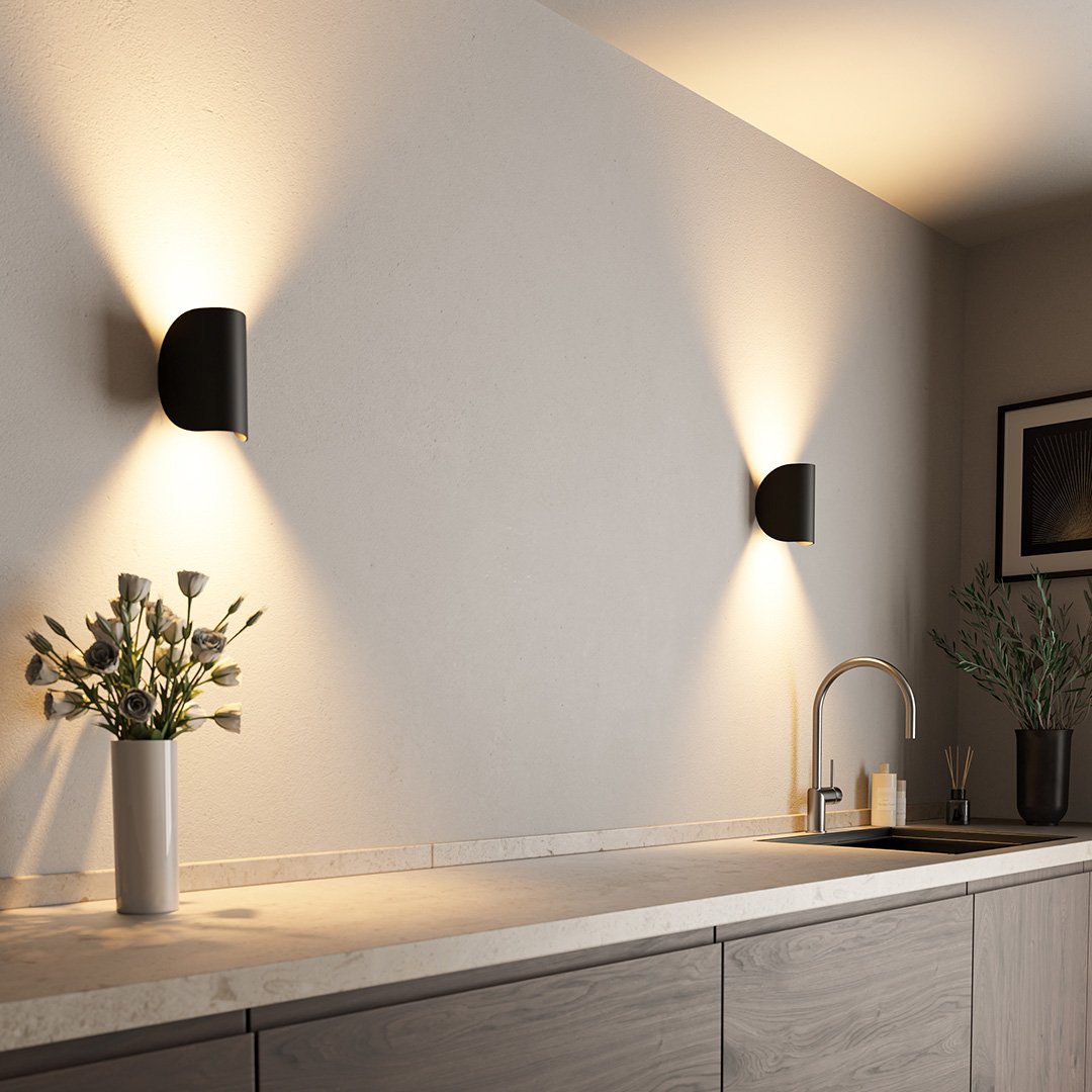 TwistArc Drehbare LED-Wandleuchte im Art-Déco-Stil