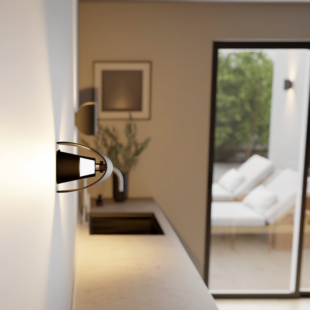 TwistArc Drehbare LED-Wandleuchte im Art-Déco-Stil – Ansicht 9 von 16