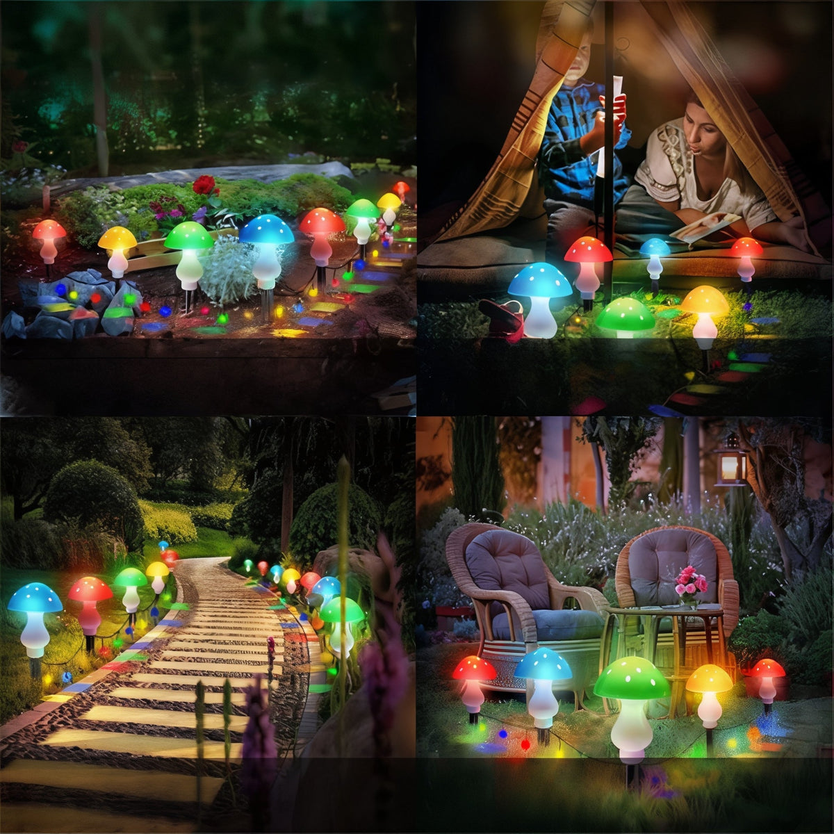 ShroomGlow Solar Pilzlampe für den Garten – Solarleuchte – Ansicht 7 von 7