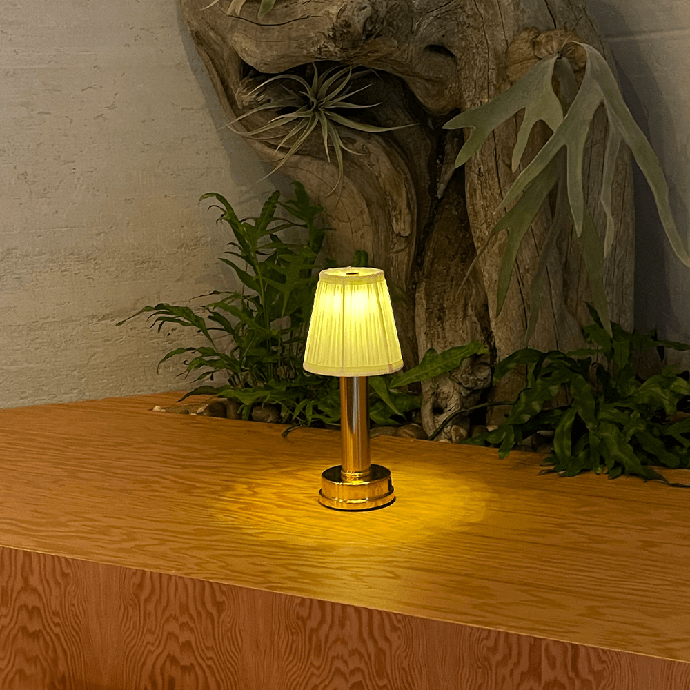 CozyGlow Kabellose LED-Tischlampe aus Stoff – kabellose Tischleuchte – Ansicht 9 von 17