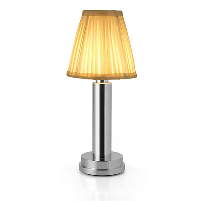 VelloGlow Kabellose LED-Tischlampe mit Stoffschirm – kabellose Tischleuchte – Ansicht 6 von 21