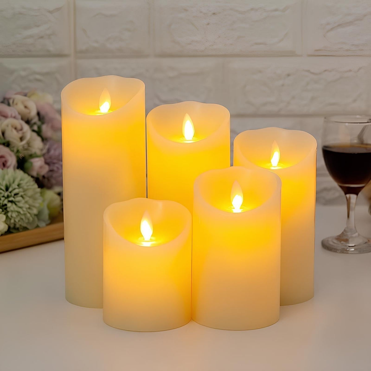 WarmGlow Flammenlose LED-Kerzen für drinnen & draußen – Ansicht 15 von 17