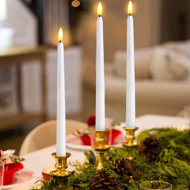 FlamoVela Flammenlose LED-Kronleuchterkerzen mit Fernbedienung – LED-Kerzen