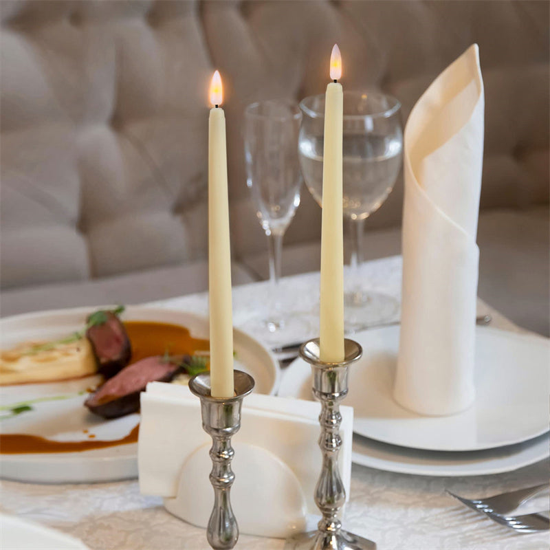 FlamoVela Flammenlose LED-Kronleuchterkerzen mit Fernbedienung – LED-Kerzen – Ansicht 5 von 9