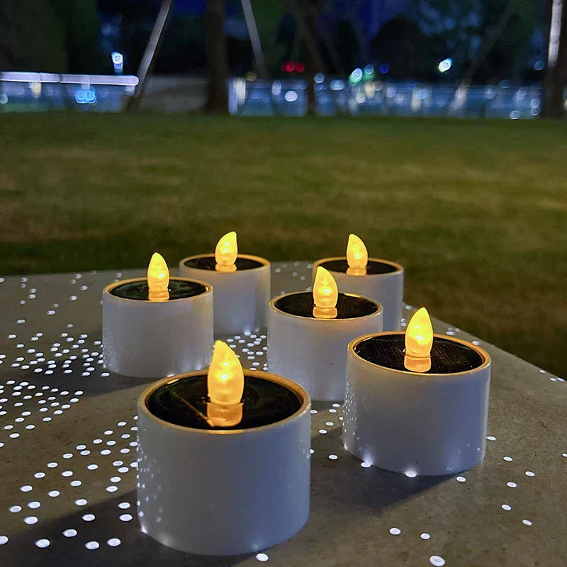 GlowCandle Flammenlose Solar-Kerzen für Garten & Terrasse – LED-Kerzen – Ansicht 3 von 6