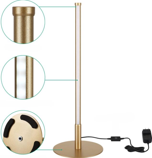 AureaGold Elegante LED-Tischlampe mit Touch-Dimmer – Schreibtischlampe – Ansicht 5 von 10