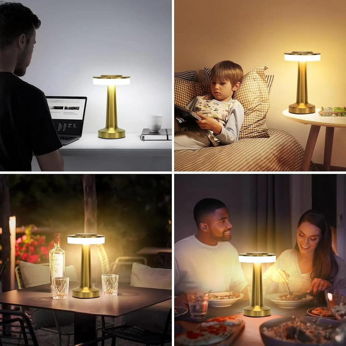 Lumino USB Touch-Tischleuchte – Ansicht 3 von 6