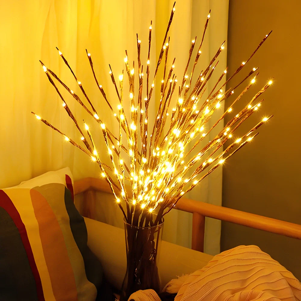 SilvaLux Kabelloser LED-Lichterzweig, biegsam & warmweiß – Lichterkette – Ansicht 13 von 23