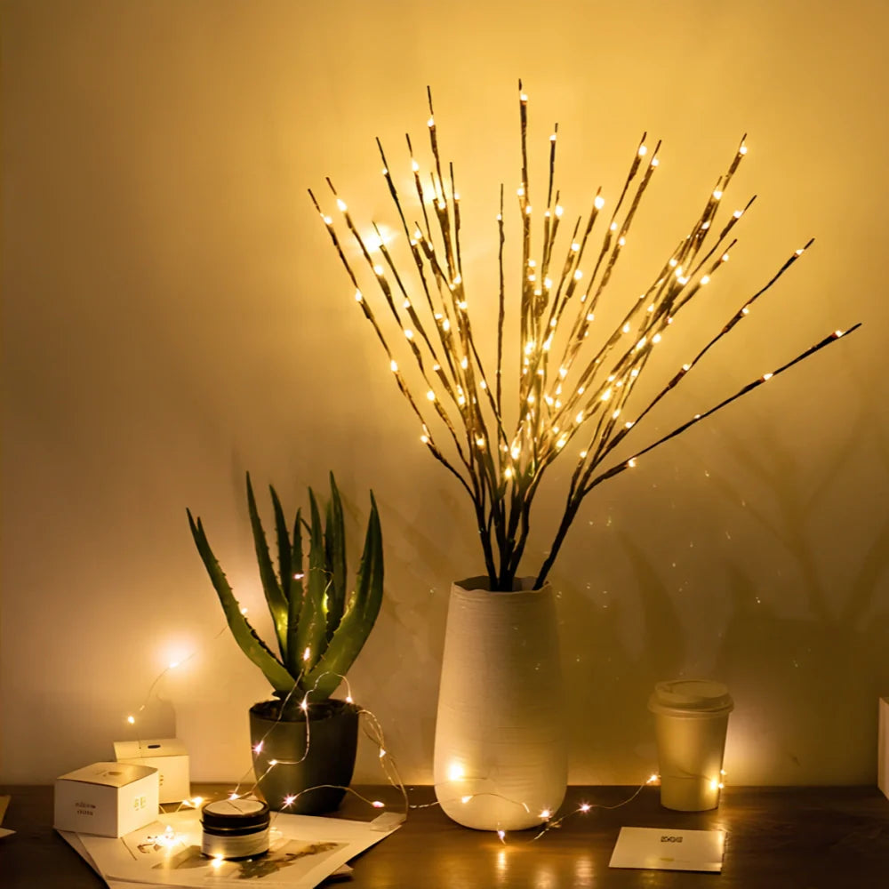 SilvaLux Kabelloser LED-Lichterzweig, biegsam & warmweiß – Lichterkette – Ansicht 16 von 23