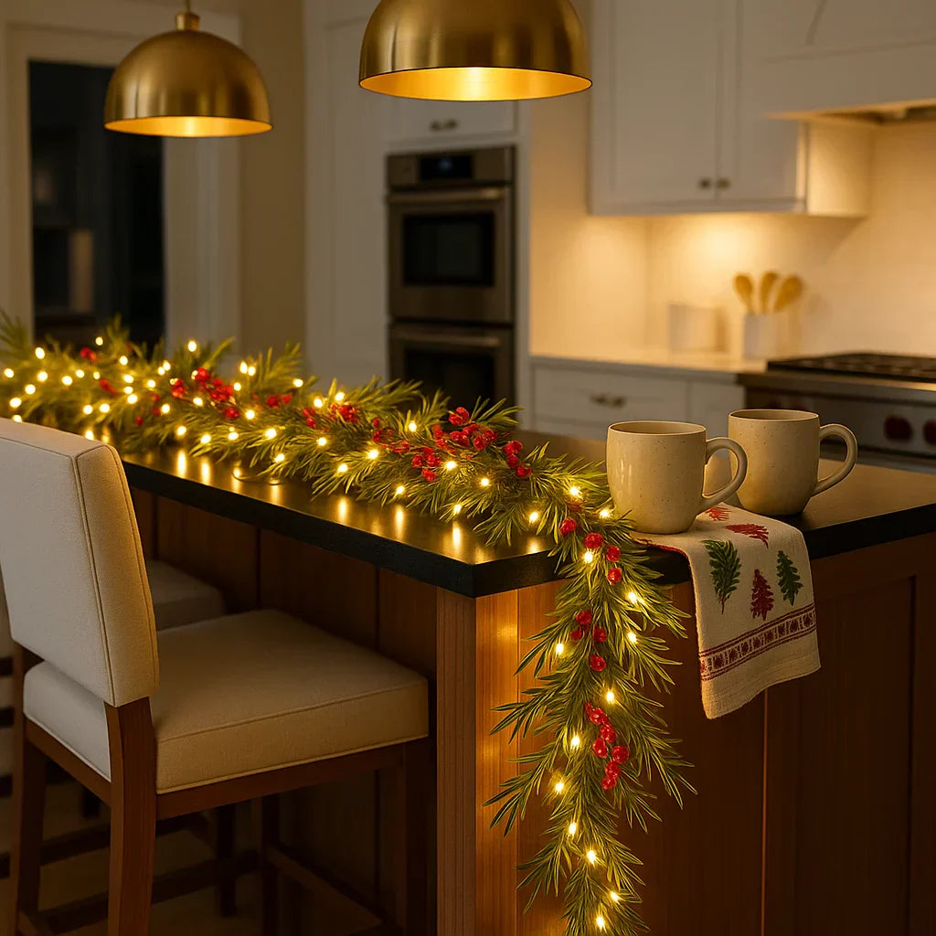 GlowBerry LED-Beerengirlande mit Fernbedienung – Lichterkette