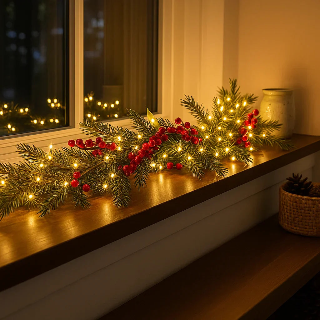 GlowBerry LED-Beerengirlande mit Fernbedienung – Lichterkette – Ansicht 4 von 7