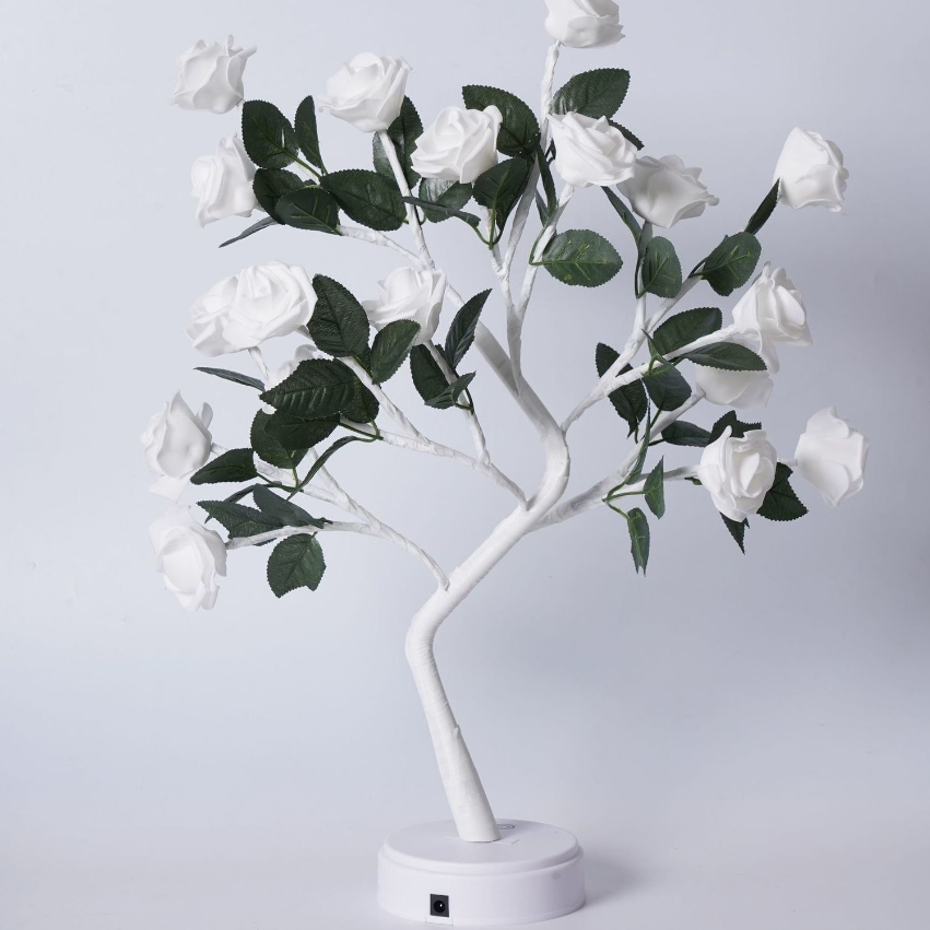 BlossomFlame LED Blütenlampe mit warmweißem Licht – Dekoleuchte – Ansicht 5 von 5