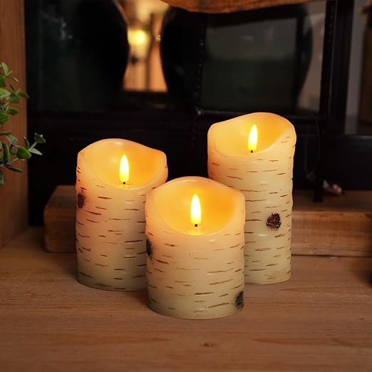 GlowFlame LED-Kerzen-Set mit Flackereffekt – Ansicht 4 von 11