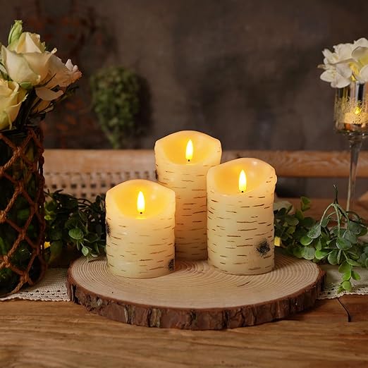 GlowFlame LED-Kerzen-Set mit Flackereffekt – Ansicht 5 von 11