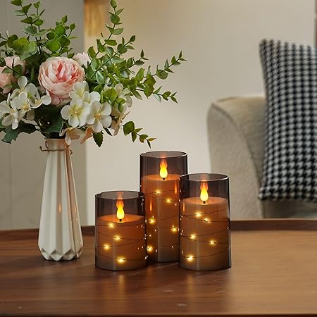 GlowFlame LED-Kerzen-Set mit Flackereffekt – Ansicht 9 von 11