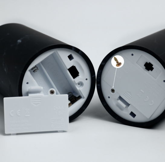 MarbellaGlow LED Kerzenlichter im Marmor-Look – LED-Kerzen aus Glas – Ansicht 5 von 6