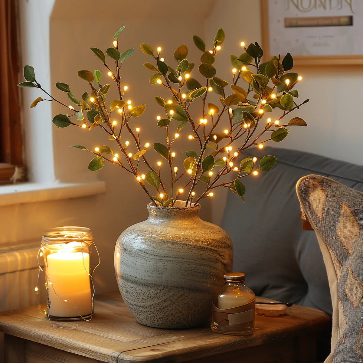 SilvaLux LED-Lichterzweig für Vasen mit Warmweißlicht – Lichterkette – Ansicht 5 von 8