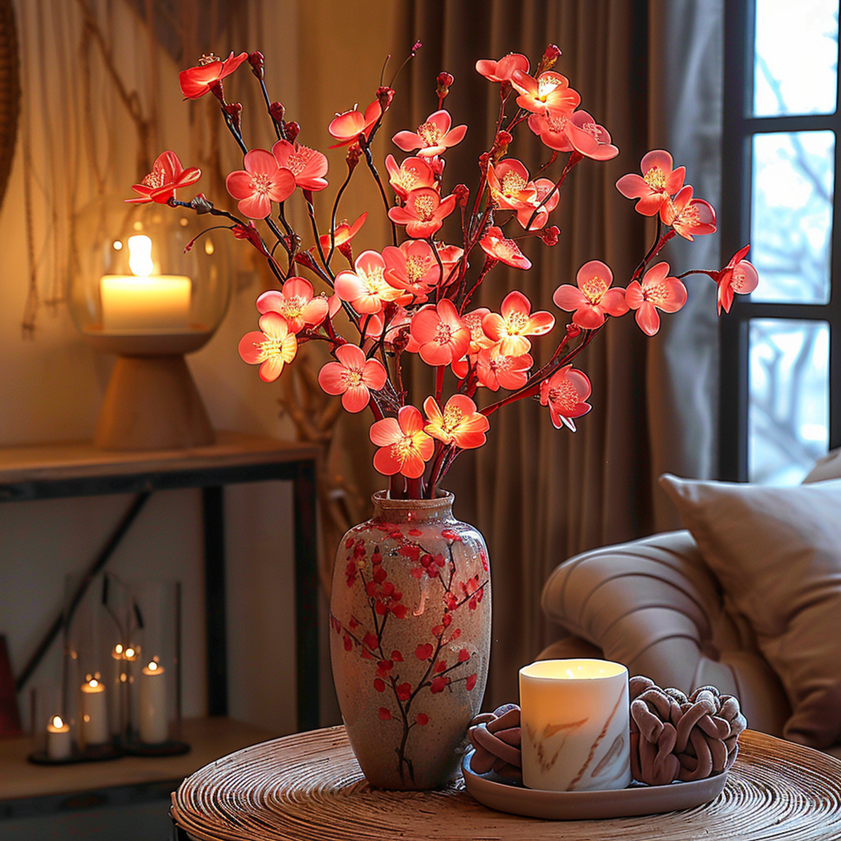 OlivaLuce LED Lichterzweig mit warmem Glanz – Lichterkette – Ansicht 7 von 8