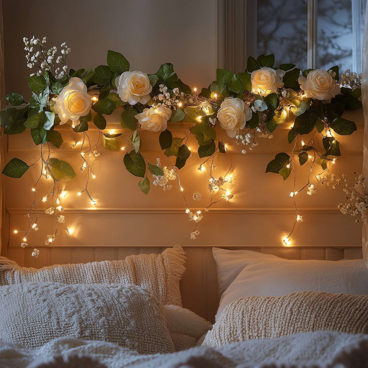 RoseAura LED-Rosenkranz für stimmungsvolles Ambiente – Dekoleuchte – Ansicht 5 von 6
