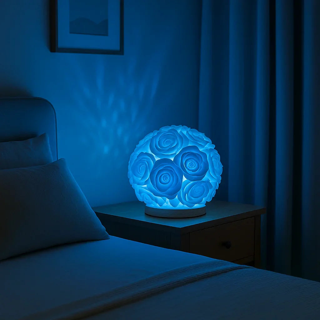 RoseGlow LED-Rosenlampe mit warmem Licht – Dekoleuchte – Ansicht 8 von 8