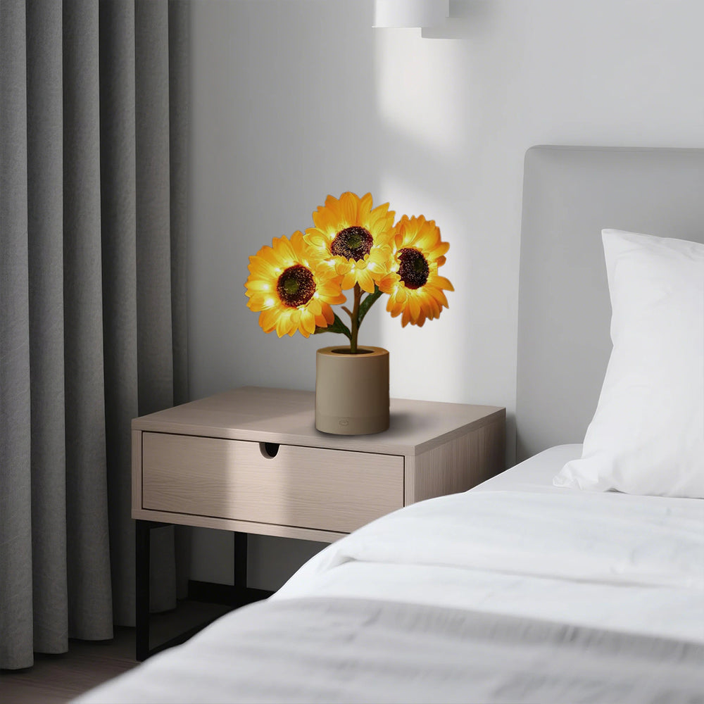 Sonnablum LED Tischlampe im Blütendesign – Tischleuchte – Ansicht 13 von 18