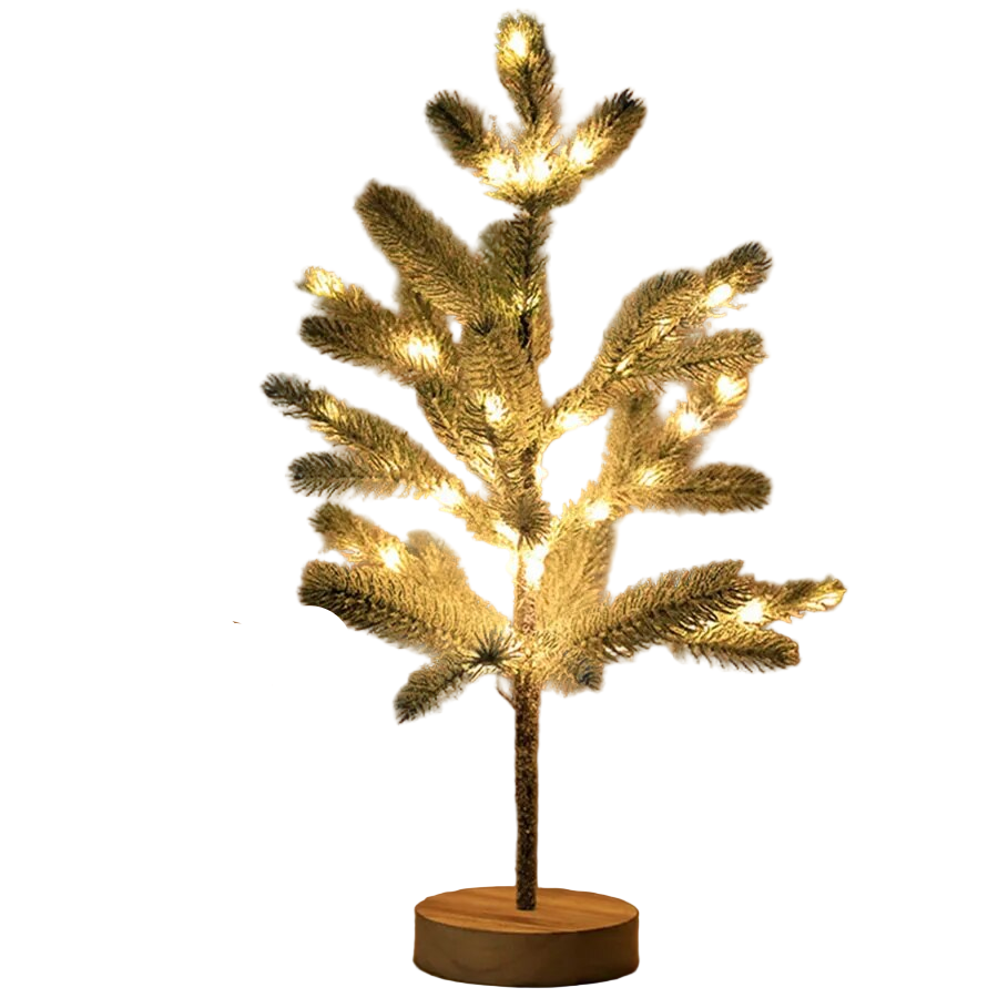TwinkleGlow LED-Weihnachtsbaum mit Schneesockel – Weihnachtsbeleuchtung – Ansicht 4 von 5