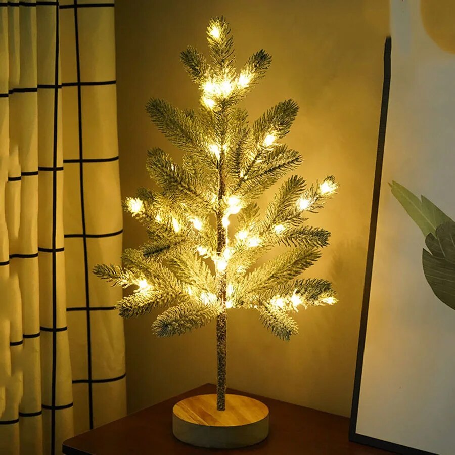TwinkleGlow LED-Weihnachtsbaum mit Schneesockel – Weihnachtsbeleuchtung – Ansicht 5 von 5