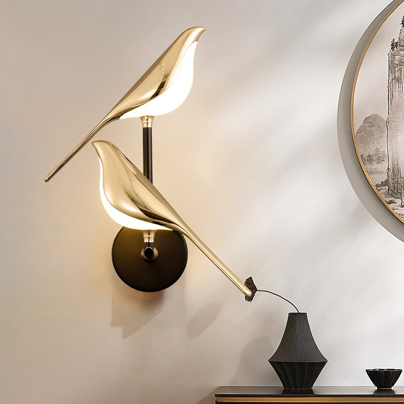 FinkLux LED-Vogel-Wandleuchte mit Akku – Ansicht 2 von 11