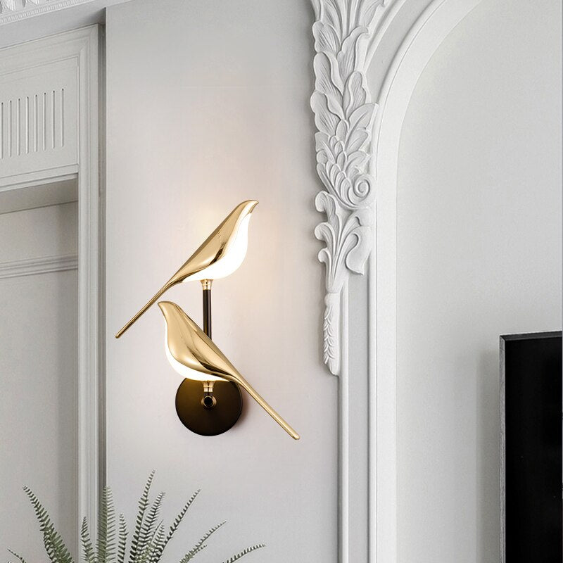 FinkLux LED-Vogel-Wandleuchte mit Akku – Ansicht 7 von 11