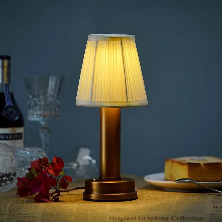 CozyGlow Kabellose LED-Tischlampe aus Stoff – kabellose Tischleuchte – Ansicht 13 von 17