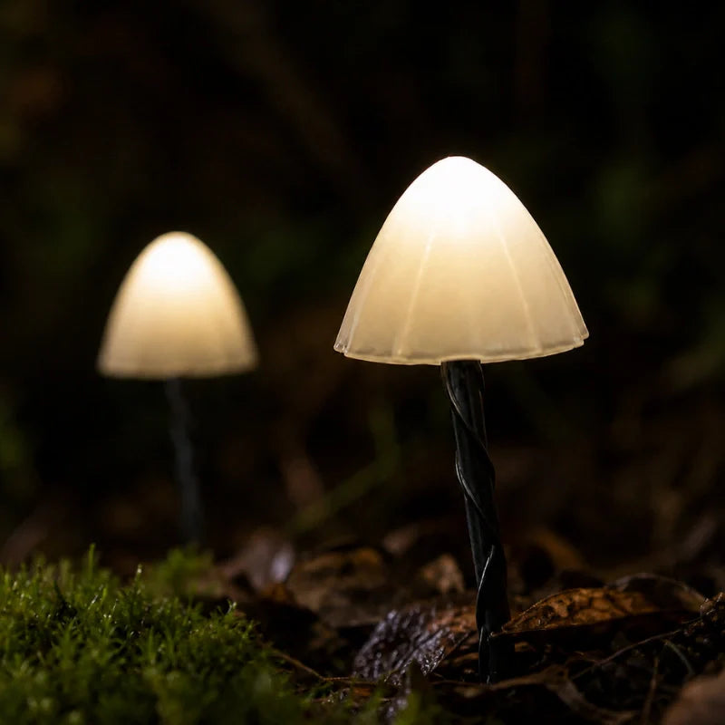 FeenLux Solar-Lichterkette mit Leuchtpilzen, IP65 – Ansicht 7 von 9