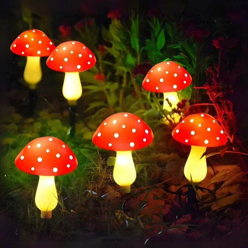 FeenLux Solar-Lichterkette mit Leuchtpilzen, IP65 – Ansicht 8 von 9