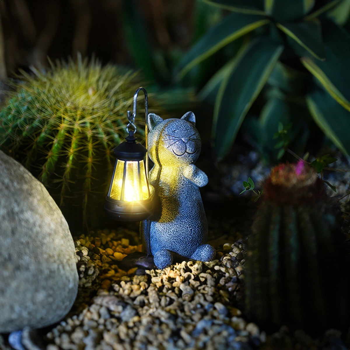 Katzalux Solar-Gartenleuchte im Katzendesign – Solarleuchte – Ansicht 6 von 9