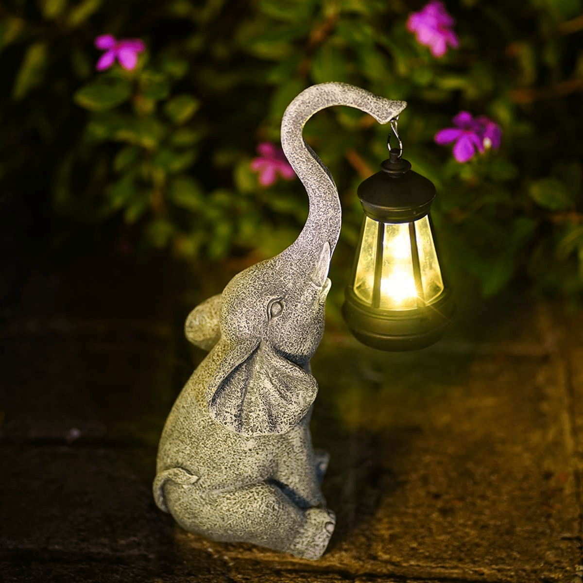 ElefantGlow Solar-Deko-Lampe mit Warmlicht – Dekoleuchte – Ansicht 3 von 5