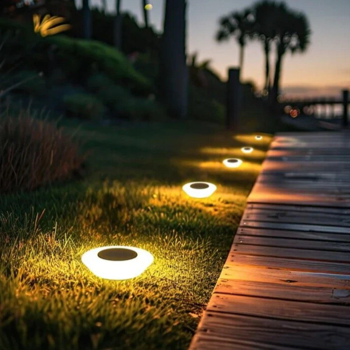 LumiSpot Solar-Bodenstrahler für Einfahrt & Garten – Solarleuchte aus Stoff – Ansicht 2 von 7