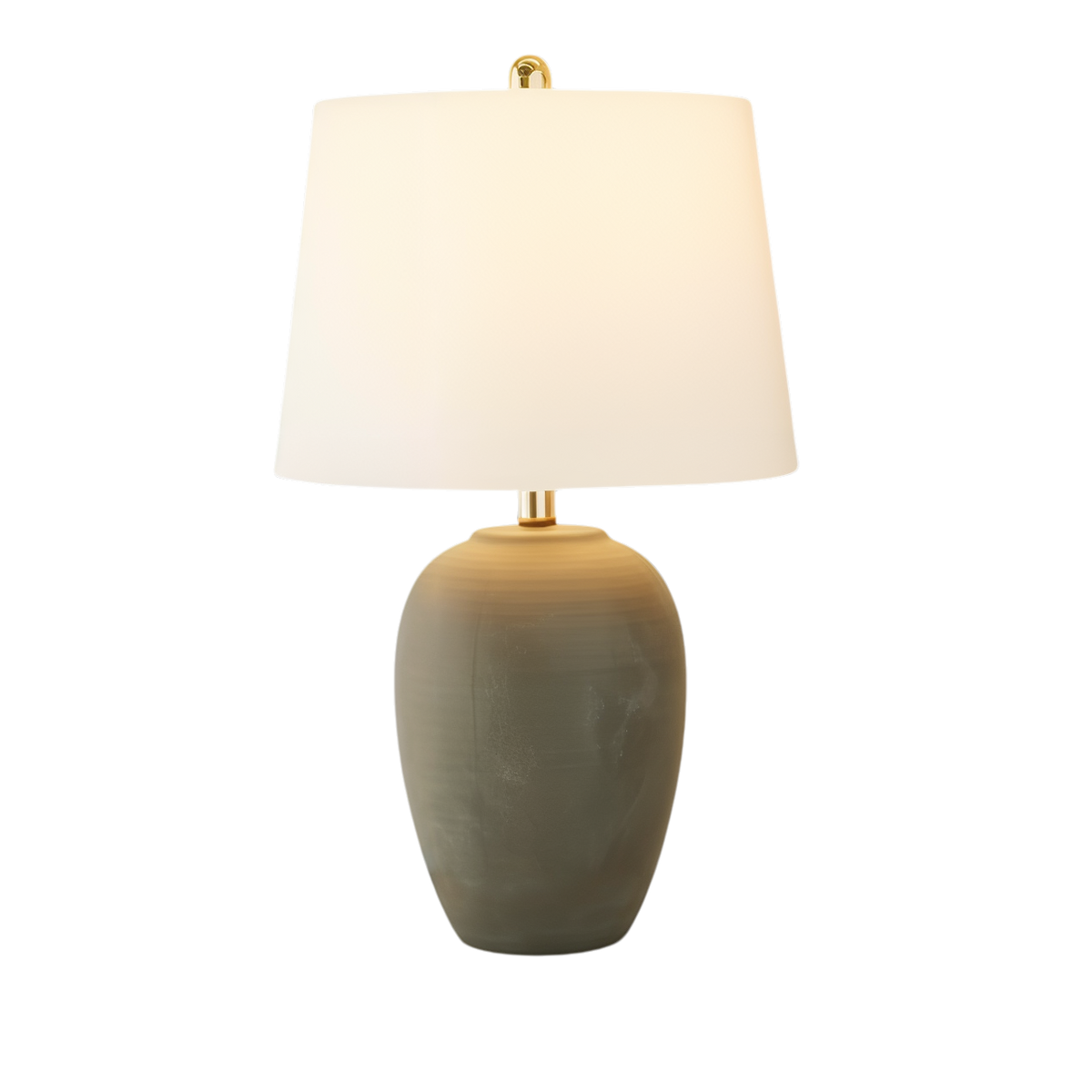 Ceramio Minimalistische LED-Tischlampe mit Keramiksockel – Tischleuchte