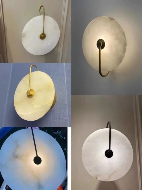 Marmoluce Elegante LED-Wandleuchte mit Marmor-Design – Ansicht 6 von 9