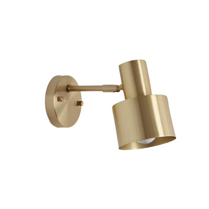 Velora Minimalistische Wandleuchte in Gold aus Eisen – Ansicht 14 von 14